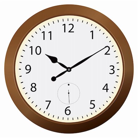 simsearch:632-03898321,k - Round wall clock in a wooden case. Vector illustration. Photographie de stock - Aubaine LD & Abonnement, Code: 400-05910881