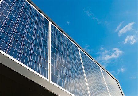 simsearch:400-06853280,k - solar panels against a blue sunny sky Stock Photo - Budget Royalty-Free & Subscription, Code: 400-05910950