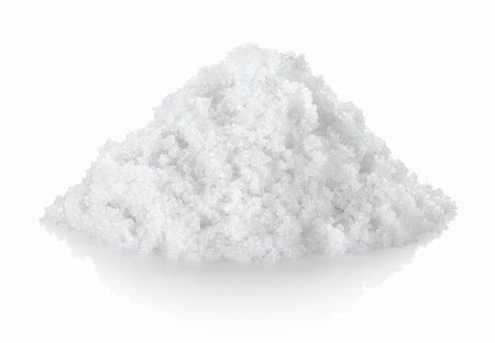 salt and sugar - Heap of white processed granulated sugar, isolated on a white background. Stock Photo - Budget Royalty-Free & Subscription, Code: 400-05911112