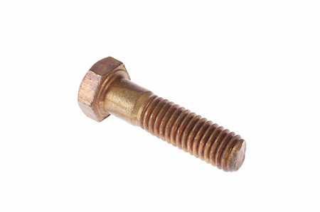 simsearch:700-02671383,k - Brass screw isolated on white Photographie de stock - Aubaine LD & Abonnement, Code: 400-05911302