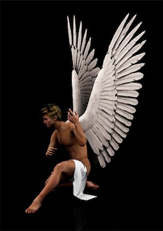 simsearch:400-05906819,k - a male angel in his unique pose Stock Photo - Budget Royalty-Free & Subscription, Code: 400-05911340