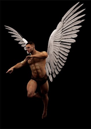 simsearch:400-05906819,k - a male angel in his unique pose Stock Photo - Budget Royalty-Free & Subscription, Code: 400-05911343