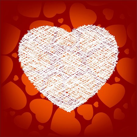 simsearch:400-07265035,k - Big heart made from scrible heart. EPS 8 vector file included Stock Photo - Budget Royalty-Free & Subscription, Code: 400-05911504