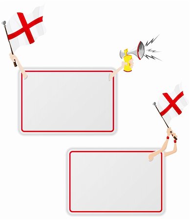 spectator england - Vector - England Sport Message Frame with Flag. Set of Two Stock Photo - Budget Royalty-Free & Subscription, Code: 400-05911509