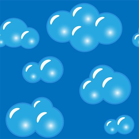 Abstract glass clouds background for your design. Seamless pattern. Vector illustration. Stock Photo - Budget Royalty-Free & Subscription, Code: 400-05911539