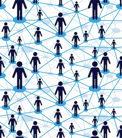 people connection icon - Business team, people icon web. Vector diagram, network communication. Partnership, employee. Relation concept wallpaper. Crowd seamless background. Stock Photo - Budget Royalty-Free & Subscription, Code: 400-05911712