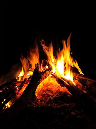 simsearch:695-03375511,k - flames of a campfire in the night Stock Photo - Budget Royalty-Free & Subscription, Code: 400-05911810