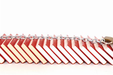 simsearch:400-04303762,k - stack of red books isolated on white Stockbilder - Microstock & Abonnement, Bildnummer: 400-05912531