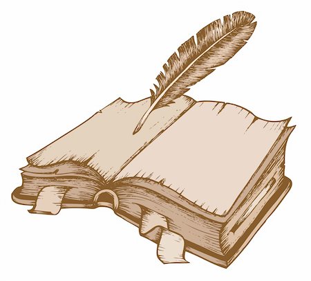 Old book theme image 1 - vector illustration. Stock Photo - Budget Royalty-Free & Subscription, Code: 400-05913709