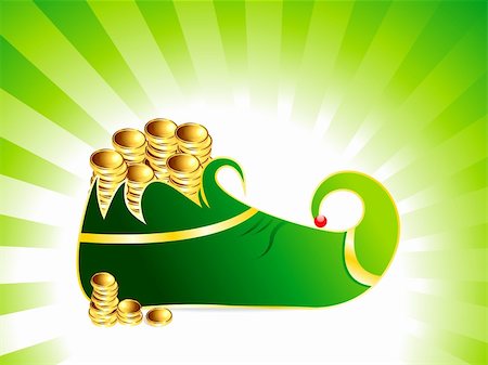 simsearch:400-05894214,k - st patrick's  leprechaun shoes with coin vector illustration Stock Photo - Budget Royalty-Free & Subscription, Code: 400-05924052