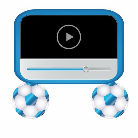 simsearch:400-08431494,k - Abstract picture of a blue player on wheels from balls Stock Photo - Budget Royalty-Free & Subscription, Code: 400-05924077
