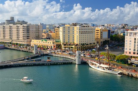 san juan - Skyline of San Juan, Puerto Rico Photographie de stock - Aubaine LD & Abonnement, Code: 400-05924773