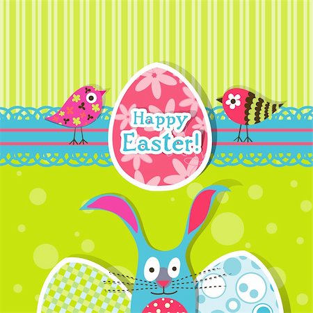 simsearch:400-05925759,k - Template Easter greeting card, vector illustration Photographie de stock - Aubaine LD & Abonnement, Code: 400-05925751