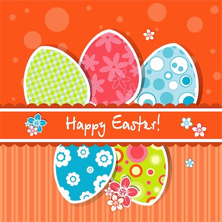 simsearch:400-05925759,k - Template Easter greeting card, vector illustration Photographie de stock - Aubaine LD & Abonnement, Code: 400-05925753