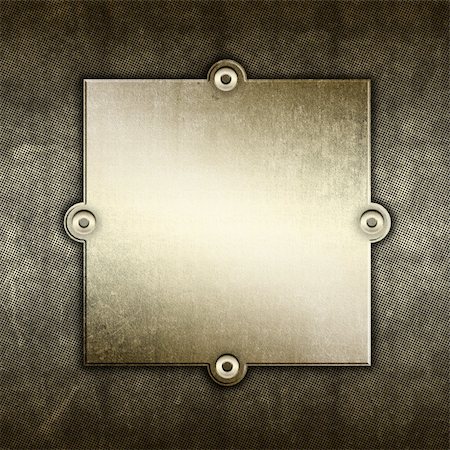 simsearch:400-05901999,k - Grunge background with old metal plate and screws Stock Photo - Budget Royalty-Free & Subscription, Code: 400-05927763