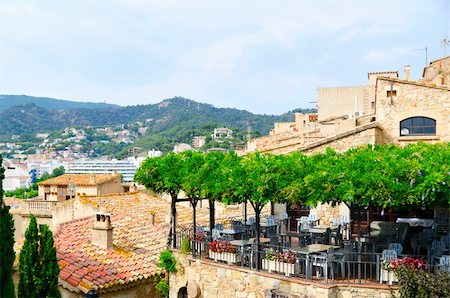 people on the street in madrid - castle street view at sunny day at Tossa de Mar, Spain Stock Photo - Budget Royalty-Free & Subscription, Code: 400-05927894