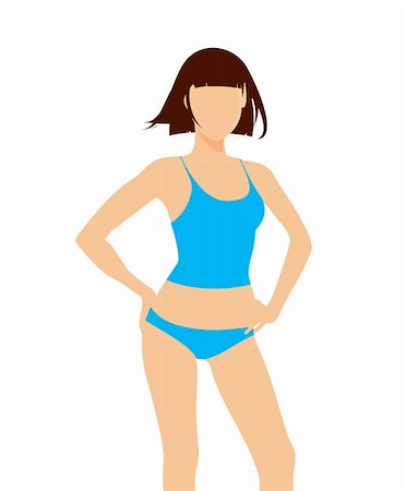 Woman underwear templates. Vector illustration (eps 8) Stock Photo - Budget Royalty-Free & Subscription, Code: 400-05927918
