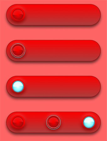 Long button, off, selected and pushed, vector illustration, eps10 Fotografie stock - Microstock e Abbonamento, Codice: 400-05927956