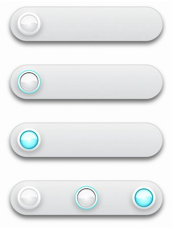 Long button, off, selected and pushed, vector illustration, eps10 Fotografie stock - Microstock e Abbonamento, Codice: 400-05927957