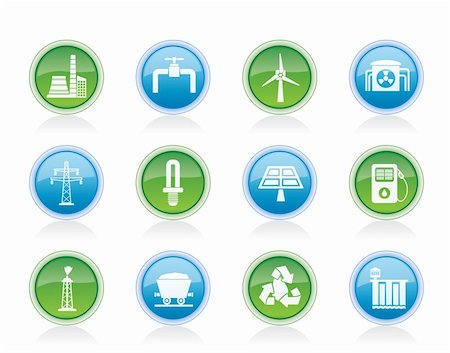 storage icon - Power and electricity industry icons - vector icon set Stock Photo - Budget Royalty-Free & Subscription, Code: 400-05928773