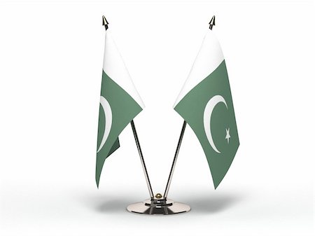 simsearch:400-06464644,k - Miniature Flag of Pakistan (Isolated with clipping path) Photographie de stock - Aubaine LD & Abonnement, Code: 400-05928793