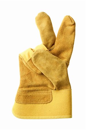 donatas1205 (artist) - Protective glove showing victory sign, isolated. Stock Photo - Budget Royalty-Free & Subscription, Code: 400-05920189