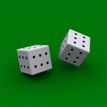 simsearch:700-00616801,k - 3d dice with all of the sides to be sixes Fotografie stock - Microstock e Abbonamento, Codice: 400-05920335