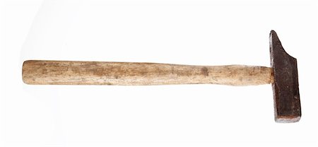 simsearch:400-04660978,k - Old rusty hammer isolated on white background Foto de stock - Super Valor sin royalties y Suscripción, Código: 400-05920361