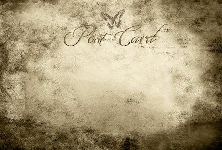 simsearch:400-05137422,k - Vintage post card with a butterfly Stock Photo - Budget Royalty-Free & Subscription, Code: 400-05920370