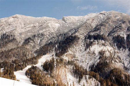 Panoramic image of the village in winter Achenkirch in Austria Stock Photo - Budget Royalty-Free & Subscription, Code: 400-05920452