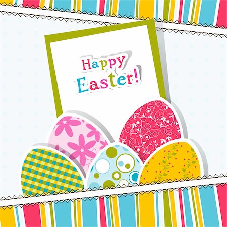 simsearch:400-05925759,k - Template Easter greeting card, vector illustration Photographie de stock - Aubaine LD & Abonnement, Code: 400-05920675