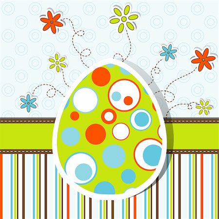 simsearch:400-05925759,k - Template Easter greeting card, vector illustration Photographie de stock - Aubaine LD & Abonnement, Code: 400-05920679