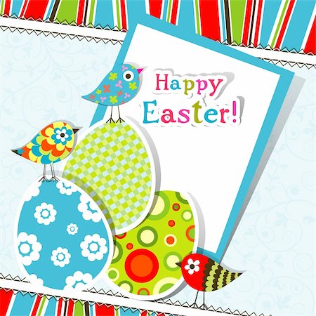 simsearch:400-05925759,k - Template Easter greeting card, vector illustration Photographie de stock - Aubaine LD & Abonnement, Code: 400-05920687