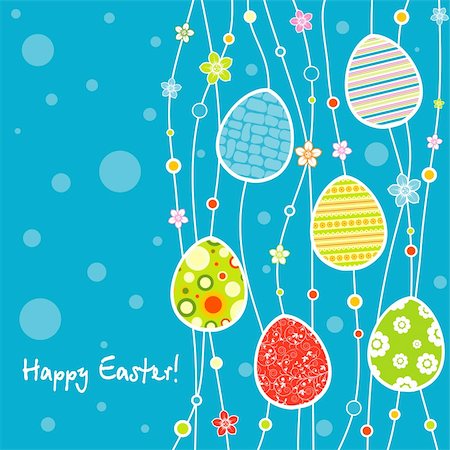 simsearch:400-05925759,k - Template Easter greeting card, vector illustration Photographie de stock - Aubaine LD & Abonnement, Code: 400-05920688