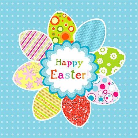 simsearch:400-05925759,k - Template Easter greeting card, vector illustration Photographie de stock - Aubaine LD & Abonnement, Code: 400-05920689