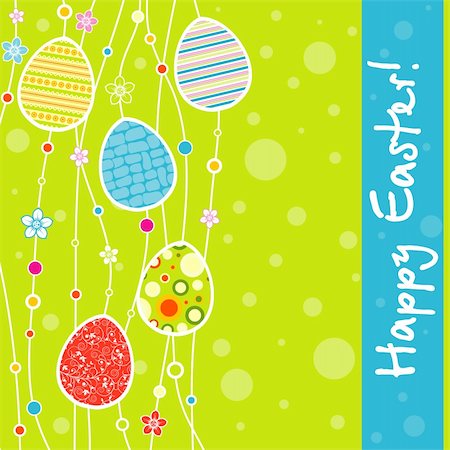 simsearch:400-05925759,k - Template Easter greeting card, vector illustration Photographie de stock - Aubaine LD & Abonnement, Code: 400-05920694