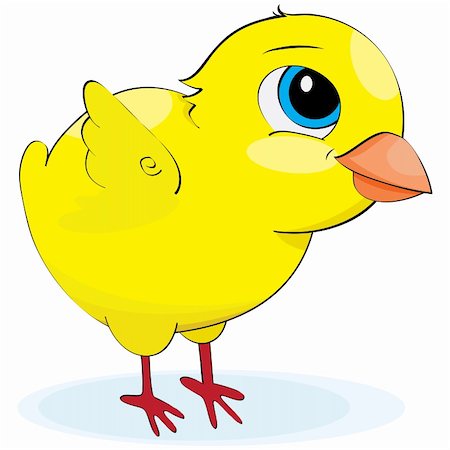 Cartoon chicken. illustration on a white background Foto de stock - Super Valor sin royalties y Suscripción, Código: 400-05922997