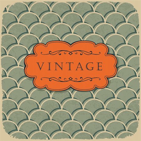 Vintage style background with scale pattern. Stock Photo - Budget Royalty-Free & Subscription, Code: 400-05923951