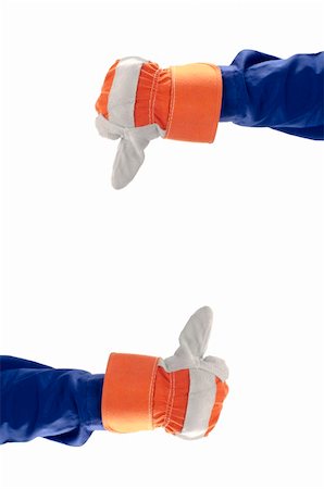 simsearch:400-05894033,k - Thumbs up and down isolated with white background Photographie de stock - Aubaine LD & Abonnement, Code: 400-05939448