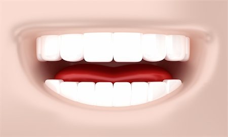 simsearch:400-06108956,k - Illustration of a smile of the person with white teeth Fotografie stock - Microstock e Abbonamento, Codice: 400-05930602