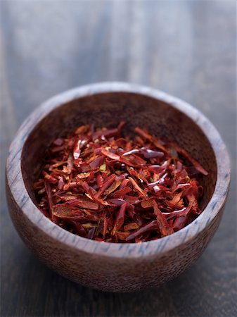 close up of a bowl of dried chili flakes Stock Photo - Budget Royalty-Free & Subscription, Code: 400-05933518