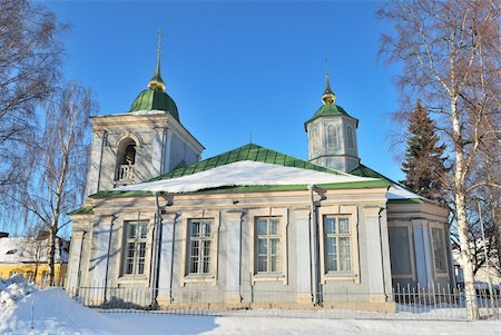 Lappeenranta. Intercession Church of the Blessed Virgin Mary - the oldest Orthodox church in Finland Stock Photo - Budget Royalty-Free & Subscription, Code: 400-05946849