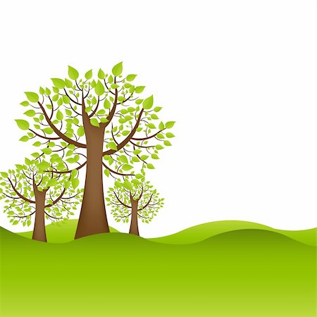 simsearch:400-08096452,k - Background With Trees, Vector Illustration Stock Photo - Budget Royalty-Free & Subscription, Code: 400-05946852