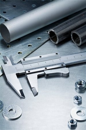 simsearch:400-06080433,k - Metal work tools, steel parts. Foto de stock - Super Valor sin royalties y Suscripción, Código: 400-05947522