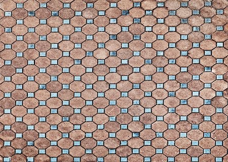 simsearch:400-06528615,k - The surface of the old pavement covered with tiles Foto de stock - Royalty-Free Super Valor e Assinatura, Número: 400-06064219