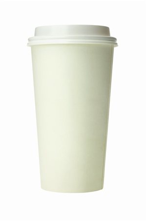 simsearch:400-06072755,k - Takeaway Disposable Paper Cup on White Background Foto de stock - Super Valor sin royalties y Suscripción, Código: 400-06064535