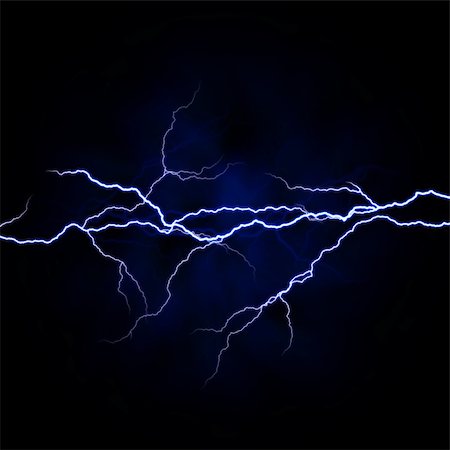 electrical white blue lightnings over dark background Foto de stock - Super Valor sin royalties y Suscripción, Código: 400-06064790