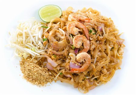 shrimp beans - Thai food Pad thai , Stir fry noodles with shrimp Stock Photo - Budget Royalty-Free & Subscription, Code: 400-06064951