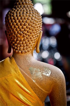 Rear view of a Buddha statue Stock Photo - Budget Royalty-Free & Subscription, Code: 400-06065095