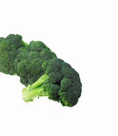 simsearch:400-07976764,k - fresh green vivid  broccoli isolated on white Photographie de stock - Aubaine LD & Abonnement, Code: 400-06065349